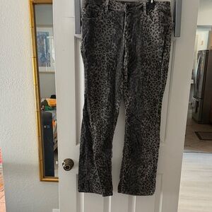 Christopher Blue Black and Gray Patterned Jeans